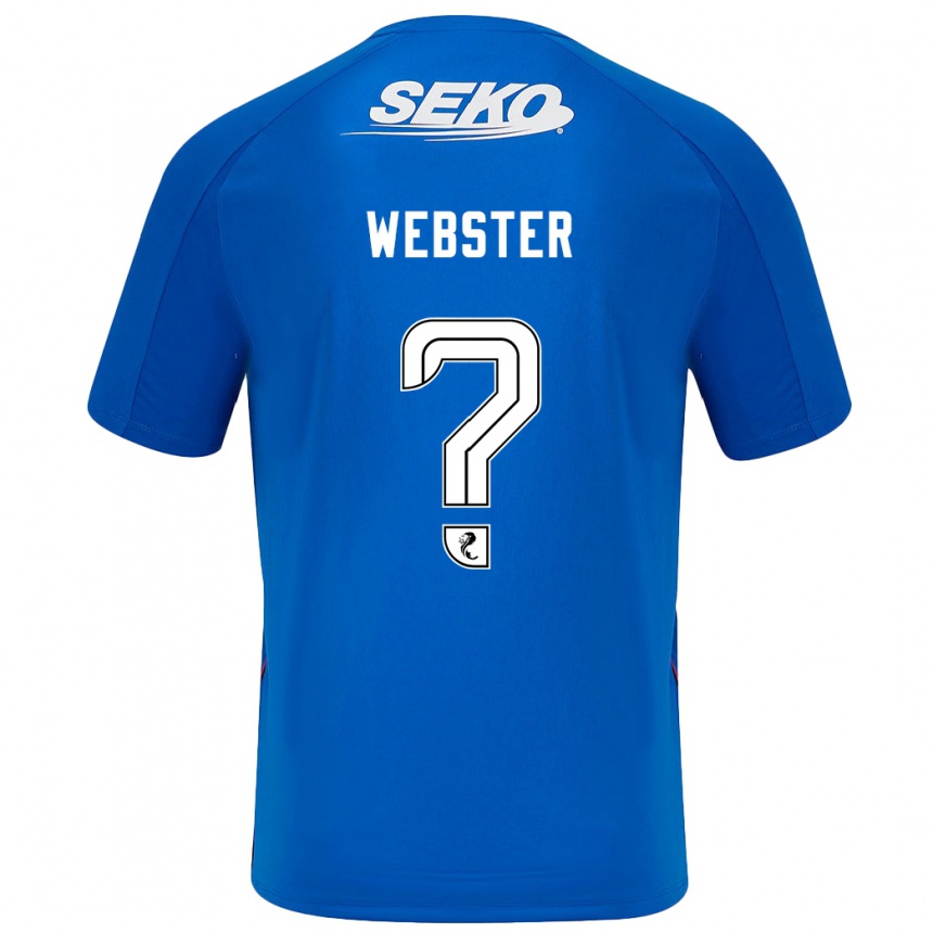 Kids Football Kristian Webster #0 Dark Blue Home Jersey 2024/25 T-Shirt Uk