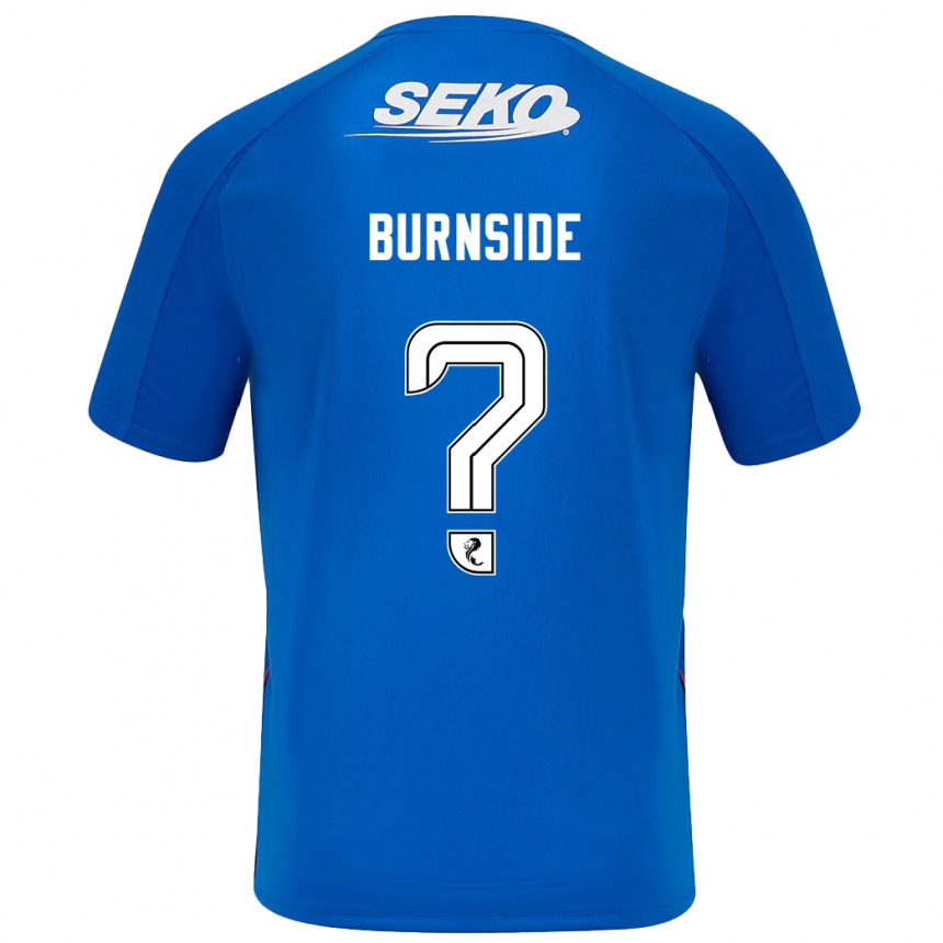 Kids Football Callum Burnside #0 Dark Blue Home Jersey 2024/25 T-Shirt Uk