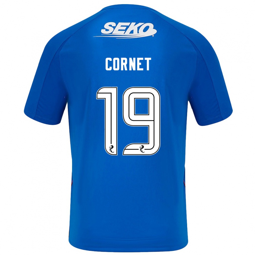 Kids Football Chelsea Cornet #19 Dark Blue Home Jersey 2024/25 T-Shirt Uk