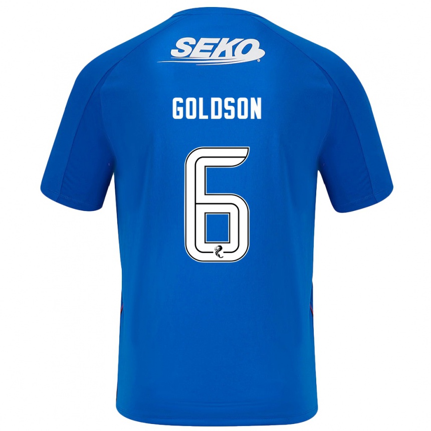 Kids Football Connor Goldson #6 Dark Blue Home Jersey 2024/25 T-Shirt Uk