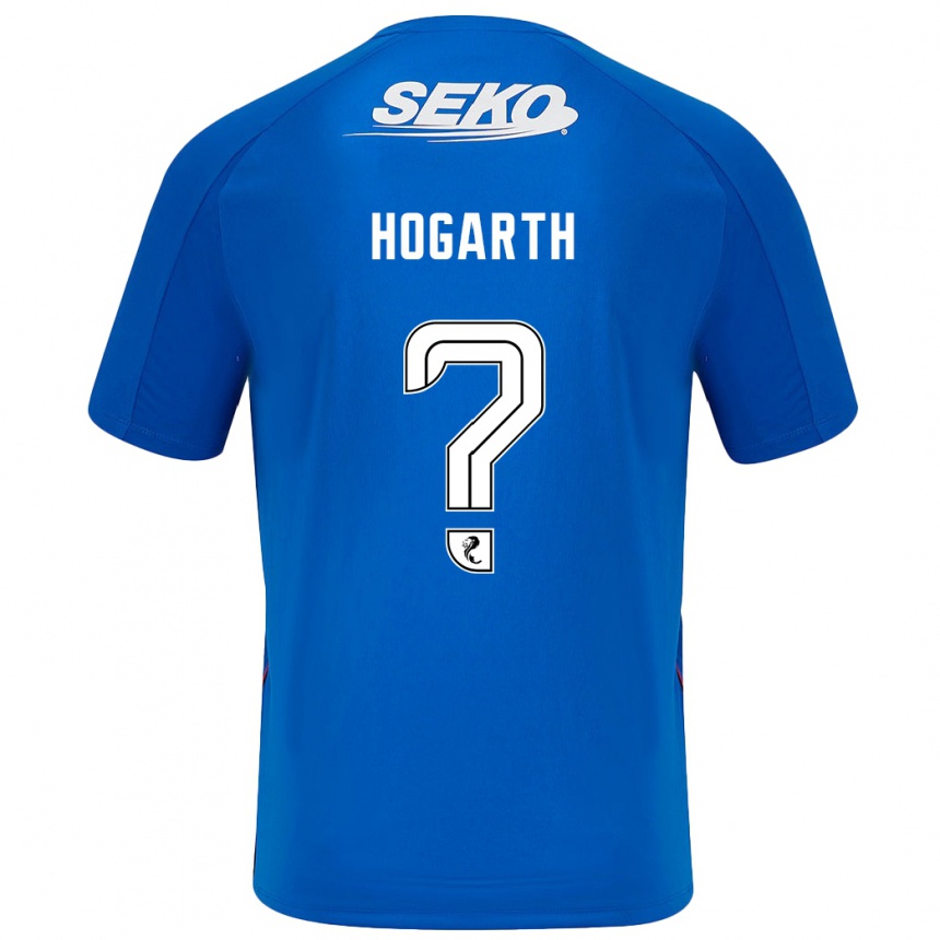 Kids Football Jay Hogarth #0 Dark Blue Home Jersey 2024/25 T-Shirt Uk