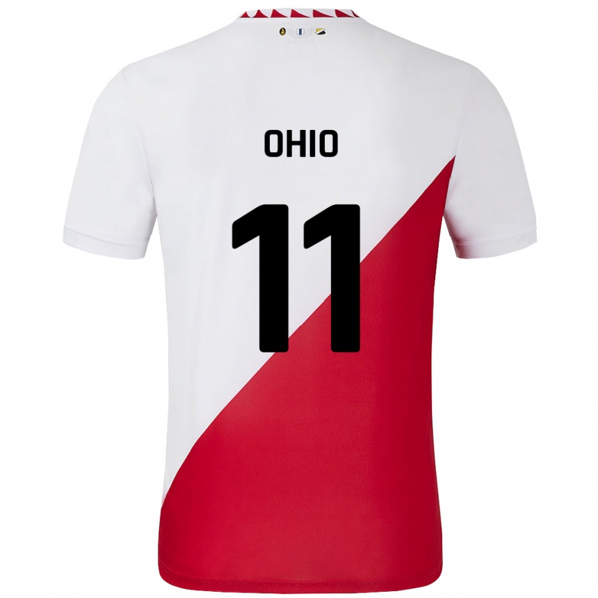 Kids Football Noah Ohio #11 White Red Home Jersey 2024/25 T-Shirt Uk