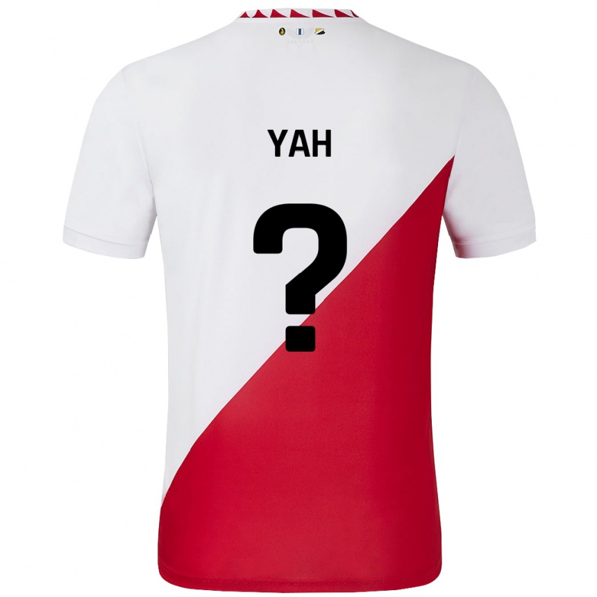 Kids Football Gibson Yah #0 White Red Home Jersey 2024/25 T-Shirt Uk