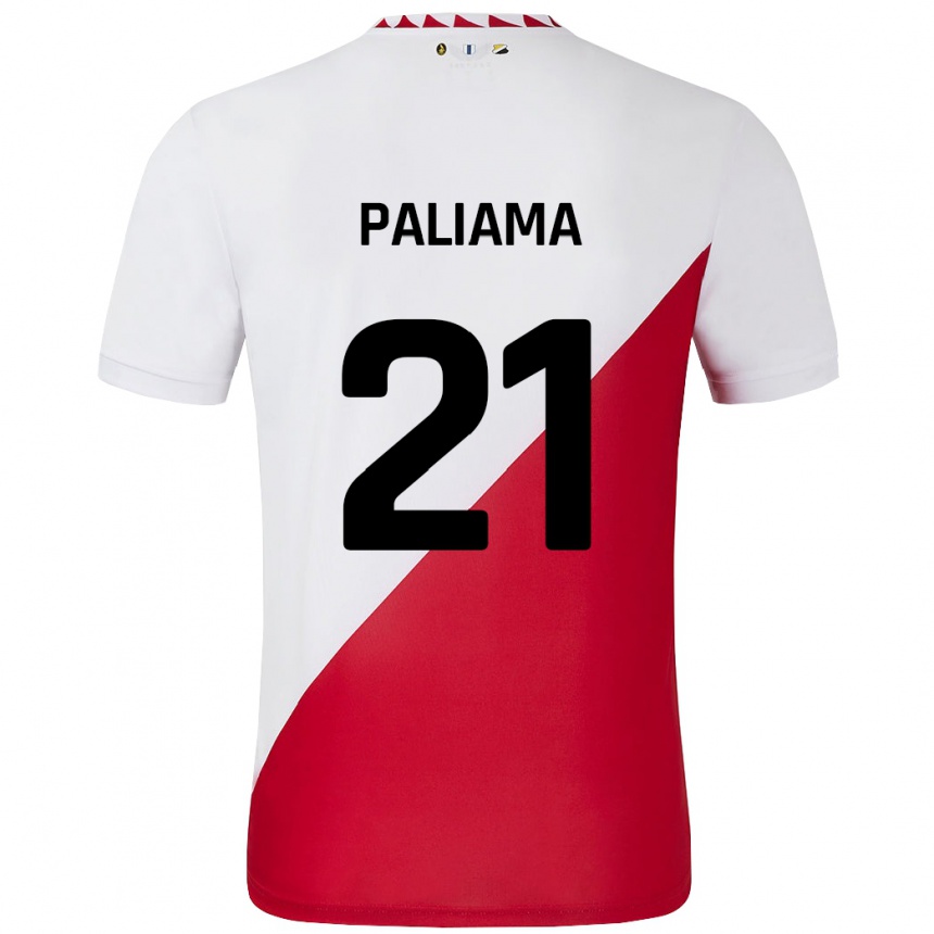 Kids Football Joni Paliama #21 White Red Home Jersey 2024/25 T-Shirt Uk