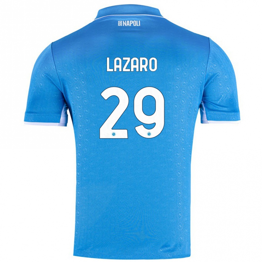 Kids Football Paloma Lázaro #29 Sky Blue Home Jersey 2024/25 T-Shirt Uk