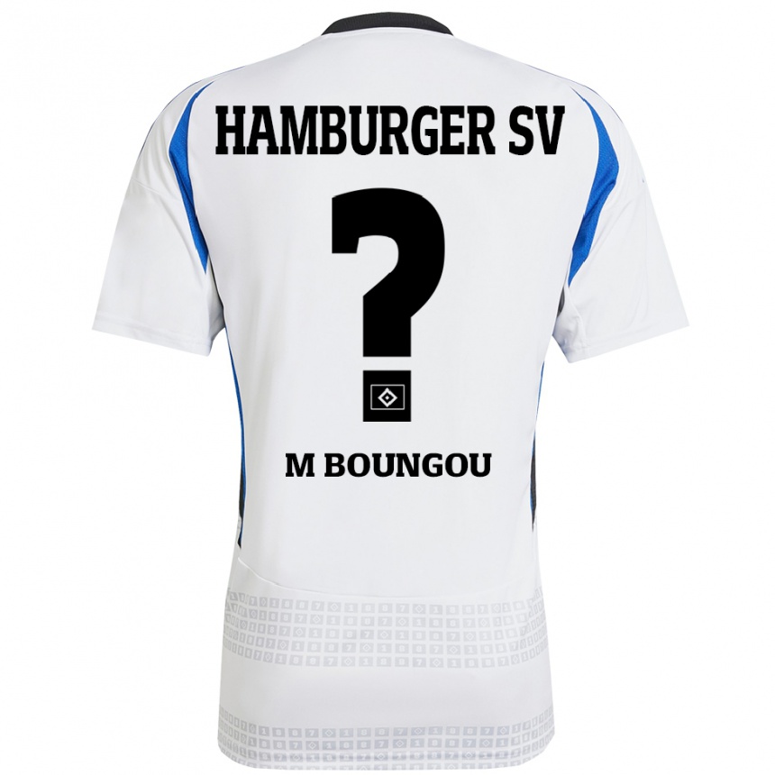 Kids Football Edmond Loubongo-M'boungou #0 White Blue Home Jersey 2024/25 T-Shirt Uk