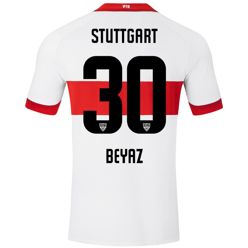 Kids Football Ömer Beyaz #30 White Red Home Jersey 2024/25 T-Shirt Uk