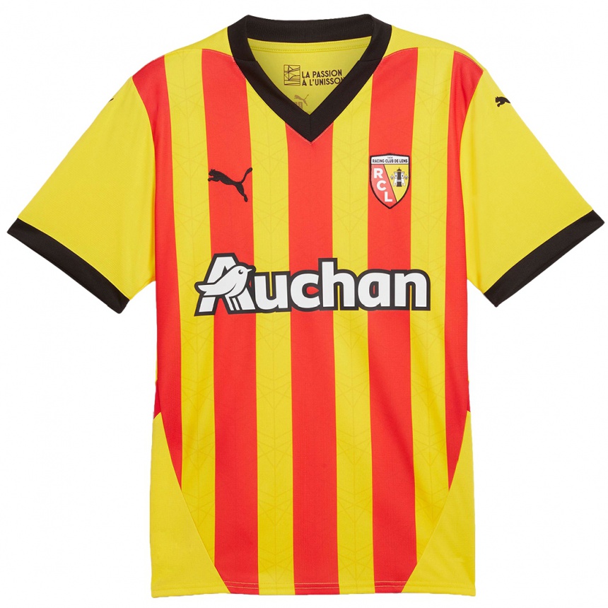 Kids Football Wesley Saïd #22 Yellow Red Home Jersey 2024/25 T-Shirt Uk