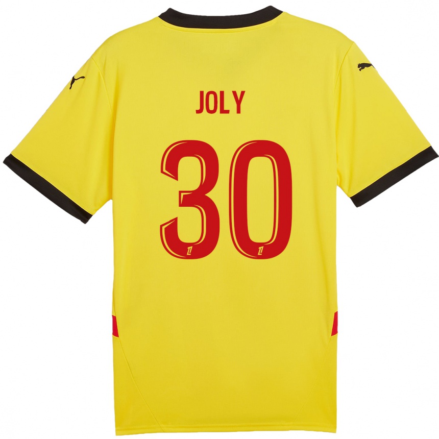 Kids Football Blandine Joly #30 Yellow Red Home Jersey 2024/25 T-Shirt Uk