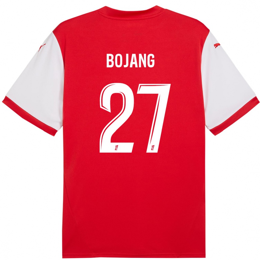 Kids Football Adama Bojang #27 Red White Home Jersey 2024/25 T-Shirt Uk