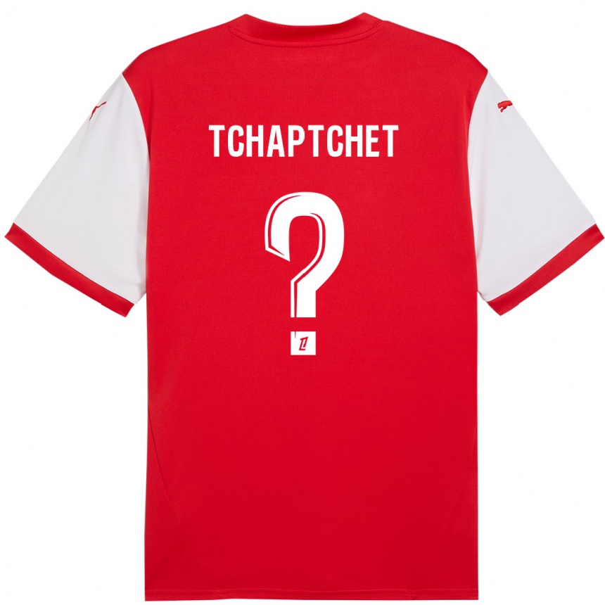 Kids Football Arthur Tchaptchet #0 Red White Home Jersey 2024/25 T-Shirt Uk