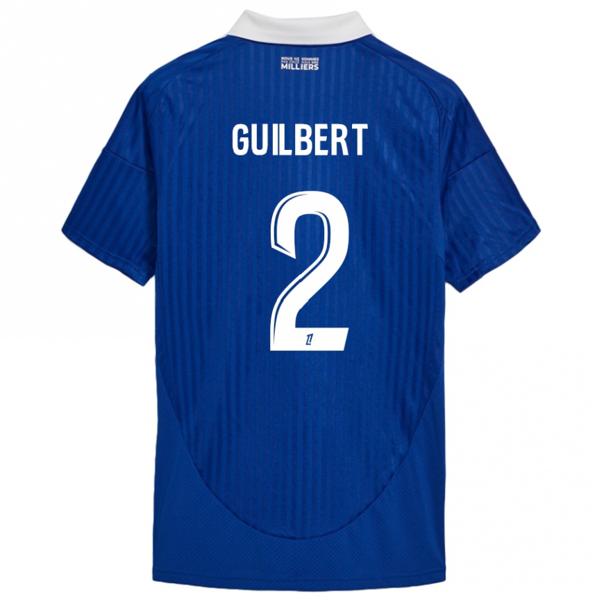 Kids Football Frédéric Guilbert #2 Blue White Home Jersey 2024/25 T-Shirt Uk