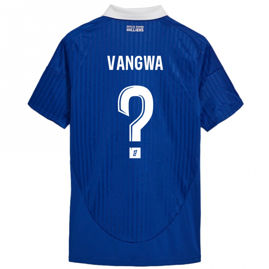 Kids Football Jilva Vangwa #0 Blue White Home Jersey 2024/25 T-Shirt Uk