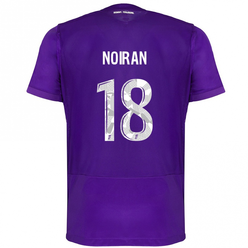 Kids Football Clara Noiran #18 Purple White Home Jersey 2024/25 T-Shirt Uk