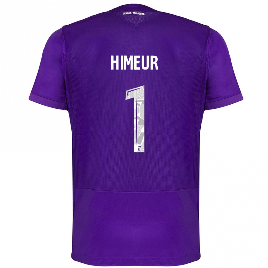 Kids Football Thomas Himeur #1 Purple White Home Jersey 2024/25 T-Shirt Uk