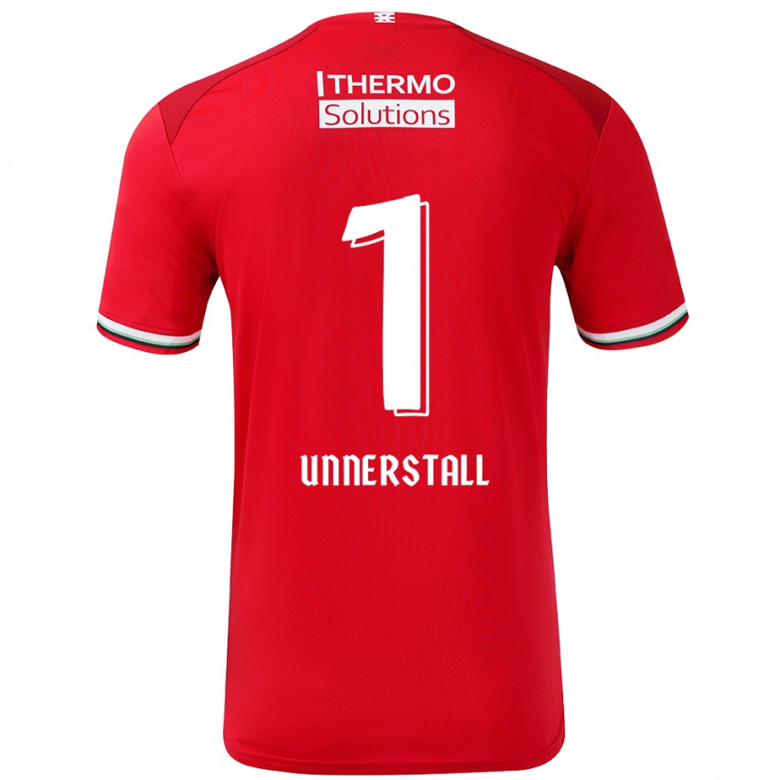 Kids Football Lars Unnerstall #1 Red White Home Jersey 2024/25 T-Shirt Uk