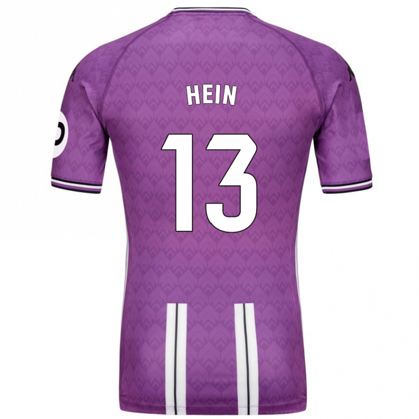 Kids Football Karl Hein #13 Purple White Home Jersey 2024/25 T-Shirt Uk