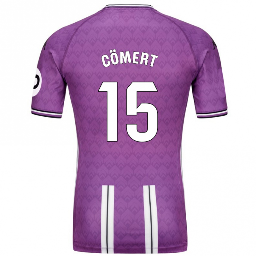 Kids Football Eray Cömert #15 Purple White Home Jersey 2024/25 T-Shirt Uk