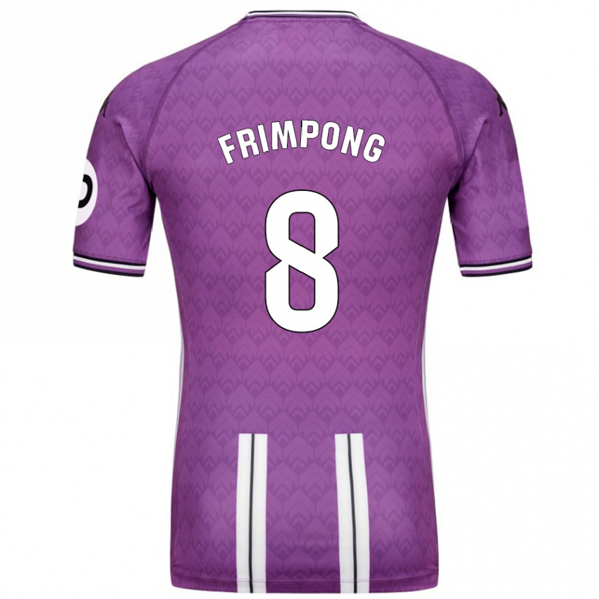 Kids Football Eugene Frimpong #8 Purple White Home Jersey 2024/25 T-Shirt Uk