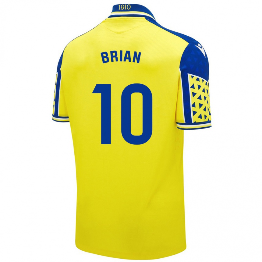 Kids Football Brian Ocampo #10 Yellow Blue Home Jersey 2024/25 T-Shirt Uk