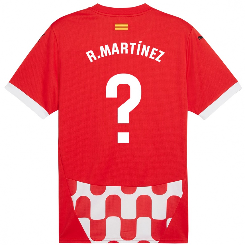 Kids Football Raúl Martínez #0 Red White Home Jersey 2024/25 T-Shirt Uk