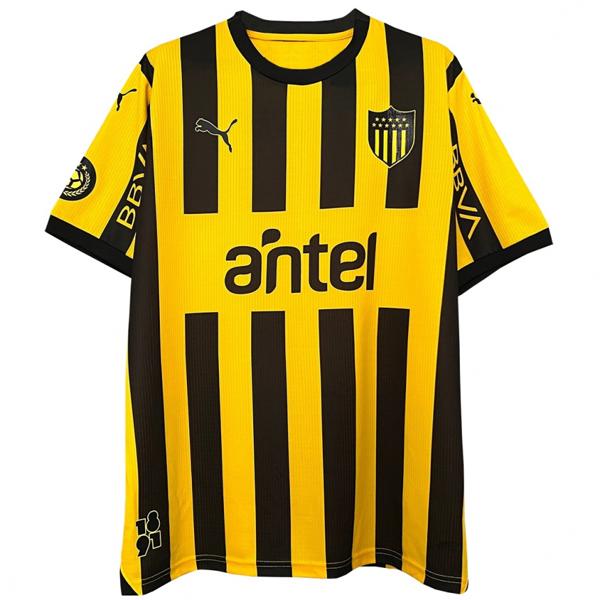 Kids Football Franco González #9 Yellow Black Home Jersey 2024/25 T-Shirt Uk