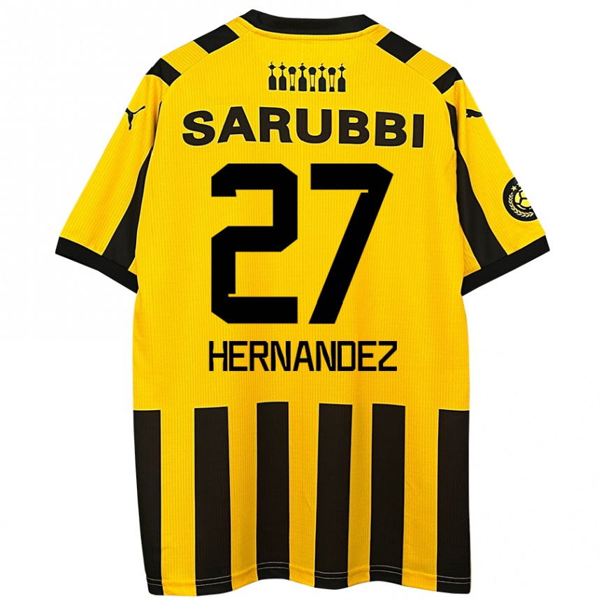 Kids Football Lucas Hernández #27 Yellow Black Home Jersey 2024/25 T-Shirt Uk