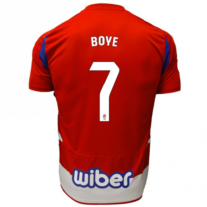 Kids Football Lucas Boyé #7 Red White Blue Home Jersey 2024/25 T-Shirt Uk