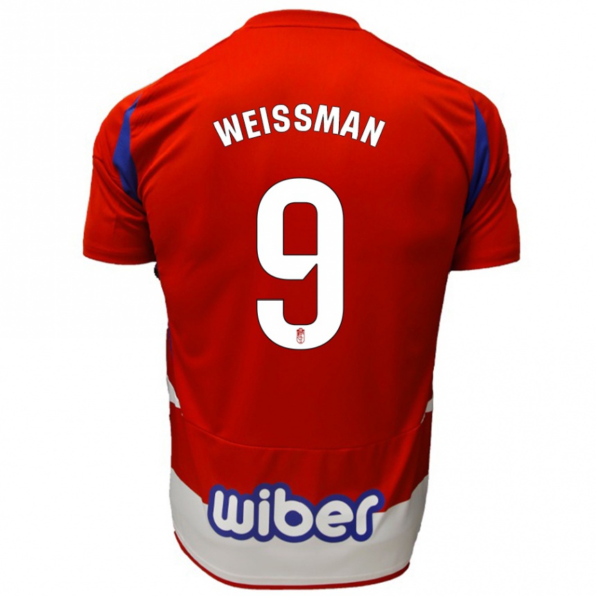 Kids Football Shon Weissman #9 Red White Blue Home Jersey 2024/25 T-Shirt Uk