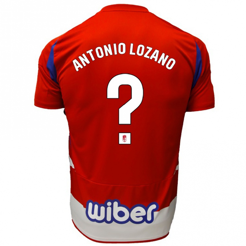 Kids Football José Antonio Lozano #0 Red White Blue Home Jersey 2024/25 T-Shirt Uk