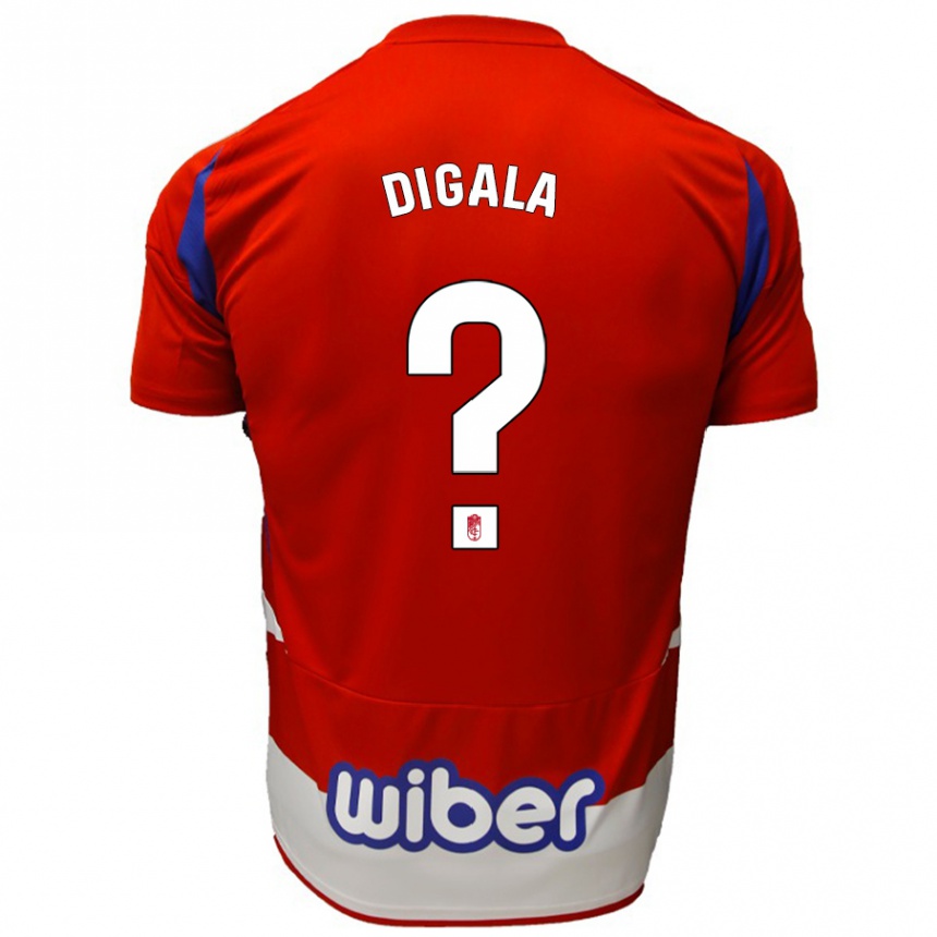 Kids Football Gonzaldo Digala #0 Red White Blue Home Jersey 2024/25 T-Shirt Uk