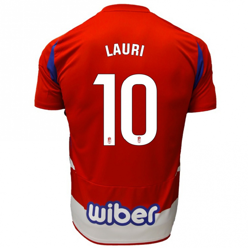 Kids Football Lauri #10 Red White Blue Home Jersey 2024/25 T-Shirt Uk