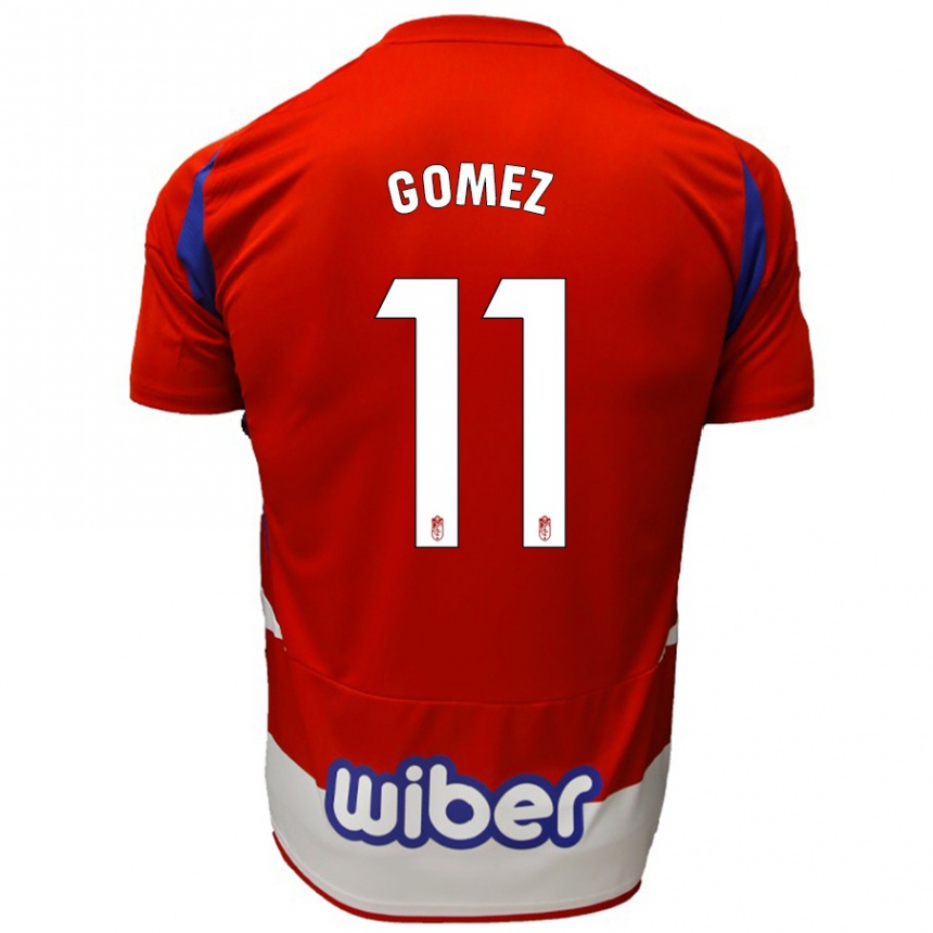 Kids Football Andrea Gómez #11 Red White Blue Home Jersey 2024/25 T-Shirt Uk