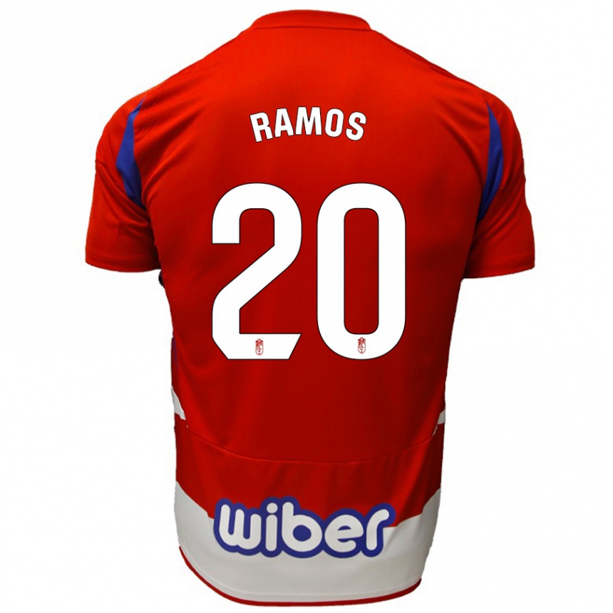 Kids Football Lucía Ramos #20 Red White Blue Home Jersey 2024/25 T-Shirt Uk