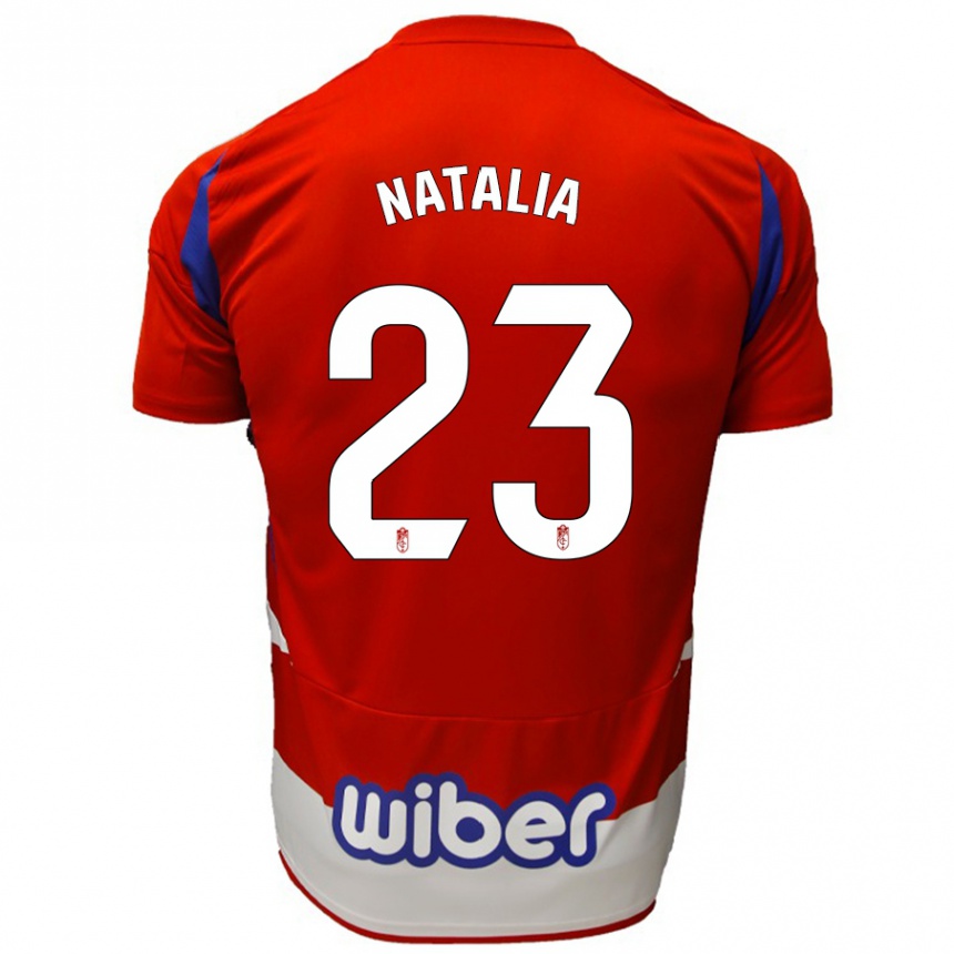 Kids Football Natalia #23 Red White Blue Home Jersey 2024/25 T-Shirt Uk