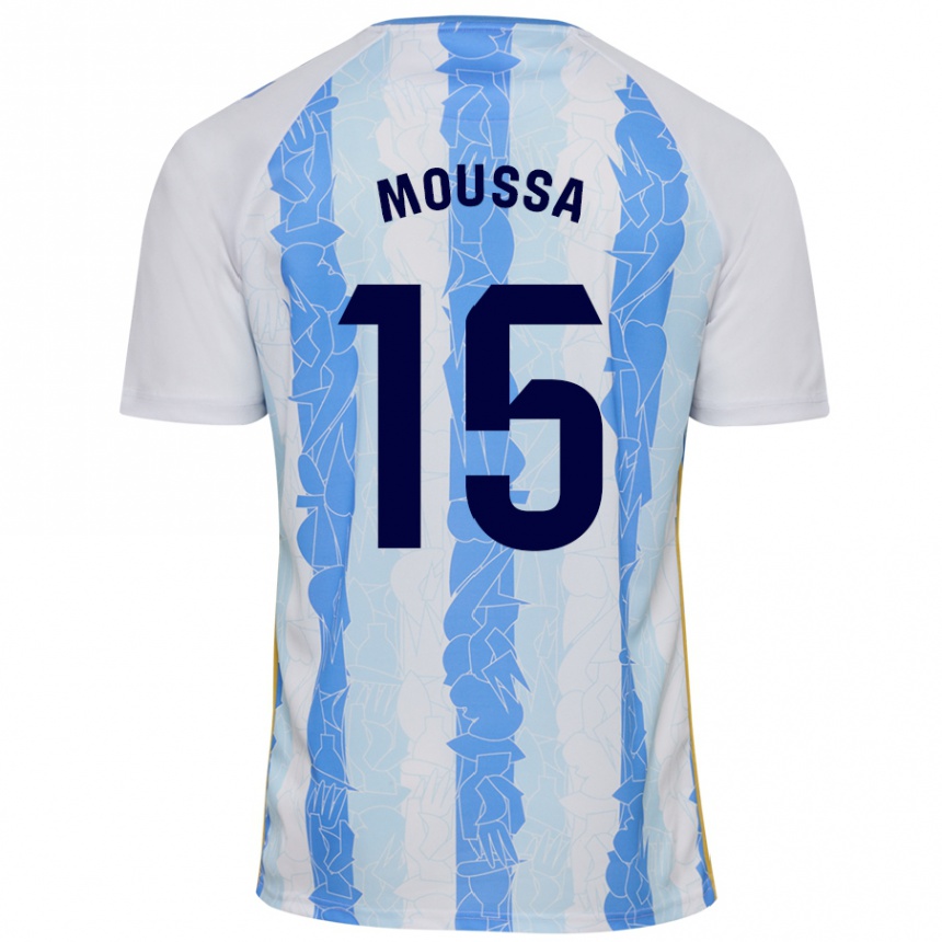 Kids Football Moussa Diarra #15 White Blue Home Jersey 2024/25 T-Shirt Uk