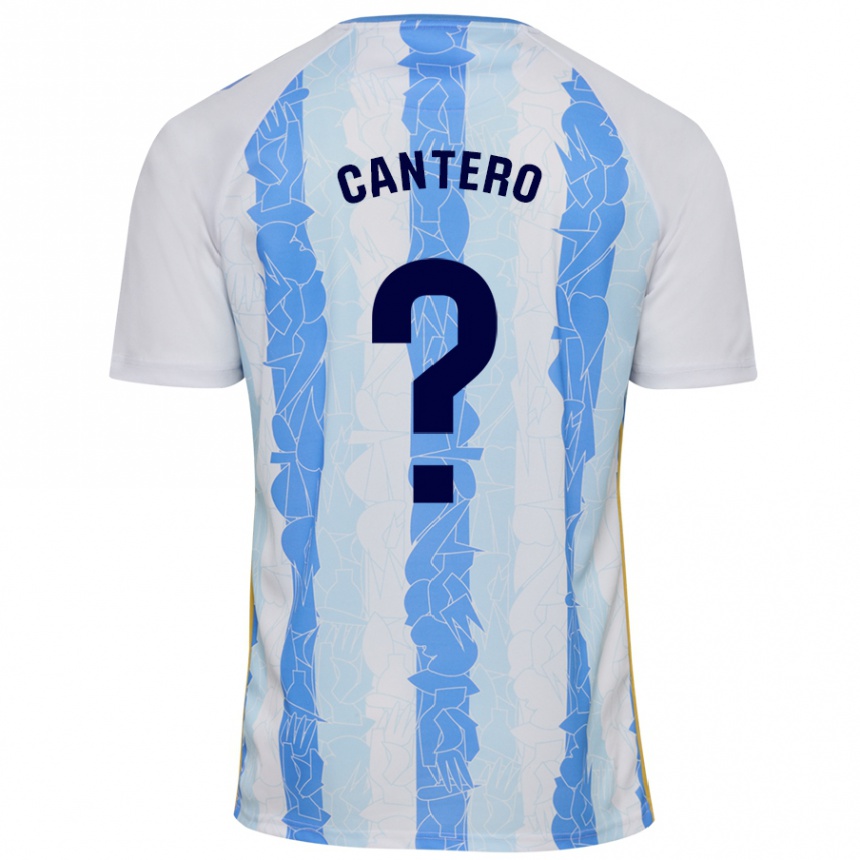 Kids Football José Cantero #0 White Blue Home Jersey 2024/25 T-Shirt Uk