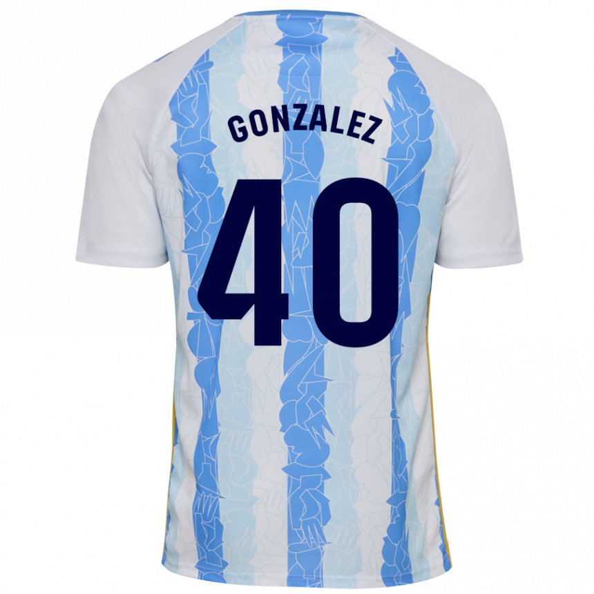 Kids Football Carol González #40 White Blue Home Jersey 2024/25 T-Shirt Uk