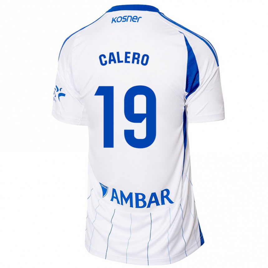 Kids Football Iván Calero #19 Red White Home Jersey 2024/25 T-Shirt Uk