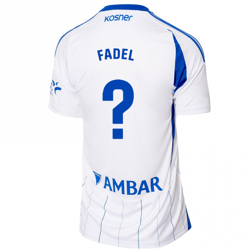 Kids Football Ismael Fadel #0 Red White Home Jersey 2024/25 T-Shirt Uk