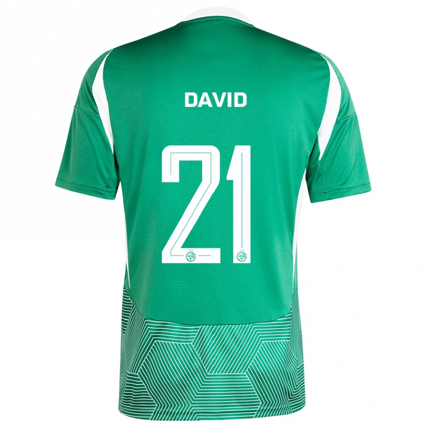 Kids Football Dean David #21 Green White Home Jersey 2024/25 T-Shirt Uk