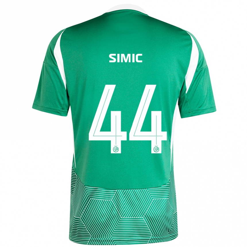 Kids Football Lorenco Simic #44 Green White Home Jersey 2024/25 T-Shirt Uk