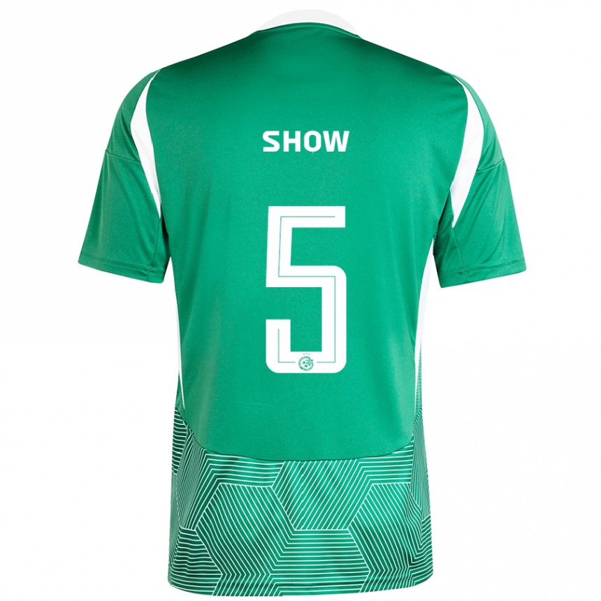 Kids Football Show #5 Green White Home Jersey 2024/25 T-Shirt Uk