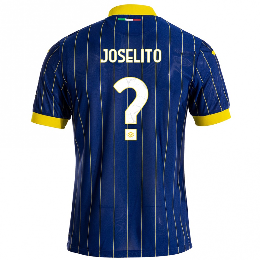 Kids Football Joselito #0 Blue Yellow Home Jersey 2024/25 T-Shirt Uk