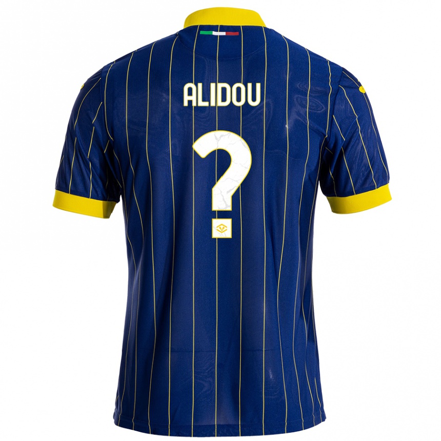 Kids Football Faride Alidou #0 Blue Yellow Home Jersey 2024/25 T-Shirt Uk