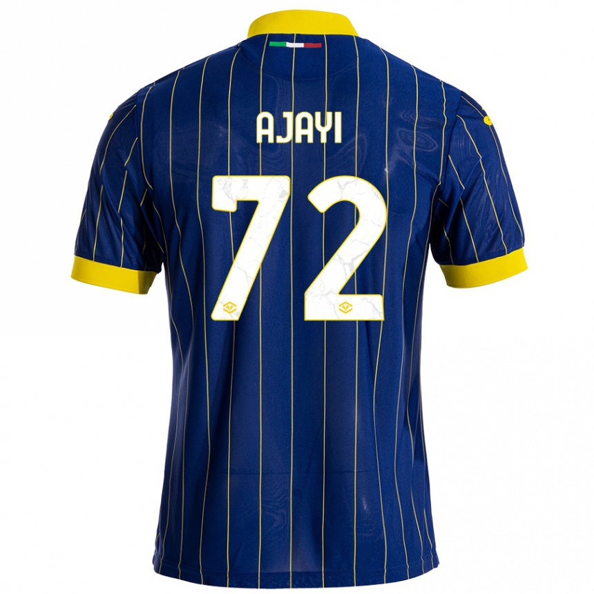 Kids Football Junior Ajayi #72 Blue Yellow Home Jersey 2024/25 T-Shirt Uk