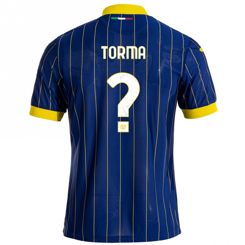 Kids Football Salvatore Torma #0 Blue Yellow Home Jersey 2024/25 T-Shirt Uk