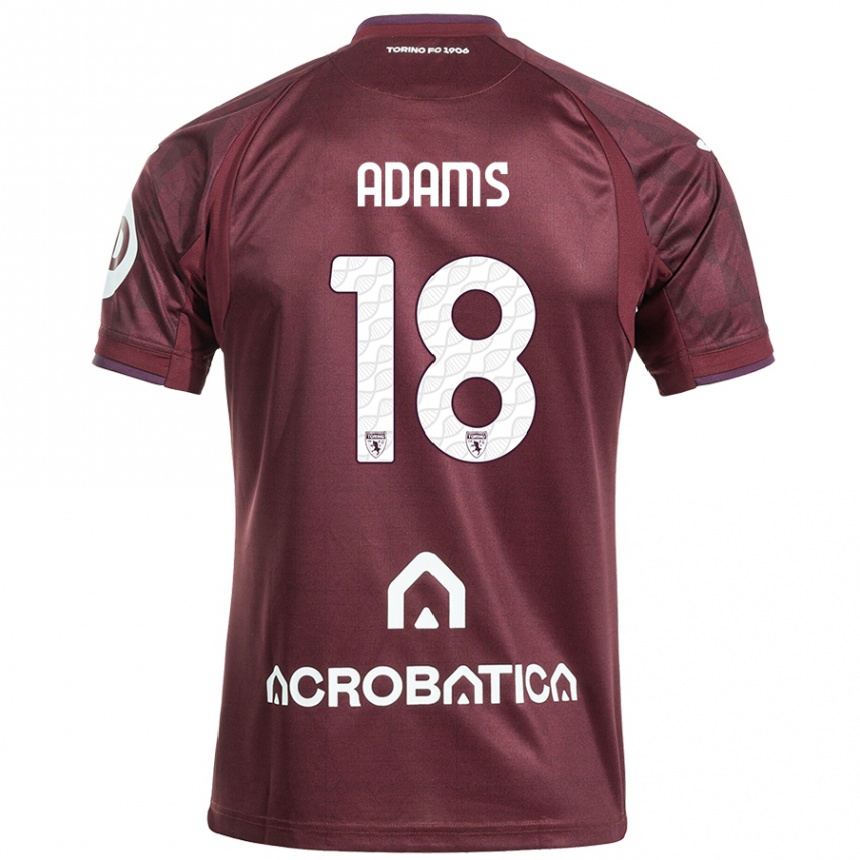 Kids Football Ché Adams #18 Maroon White Home Jersey 2024/25 T-Shirt Uk