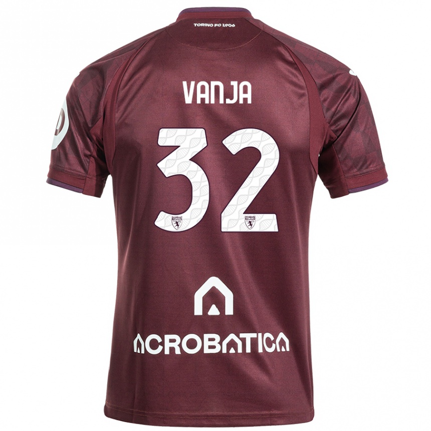 Kids Football Vanja Milinković-Savić #32 Maroon White Home Jersey 2024/25 T-Shirt Uk