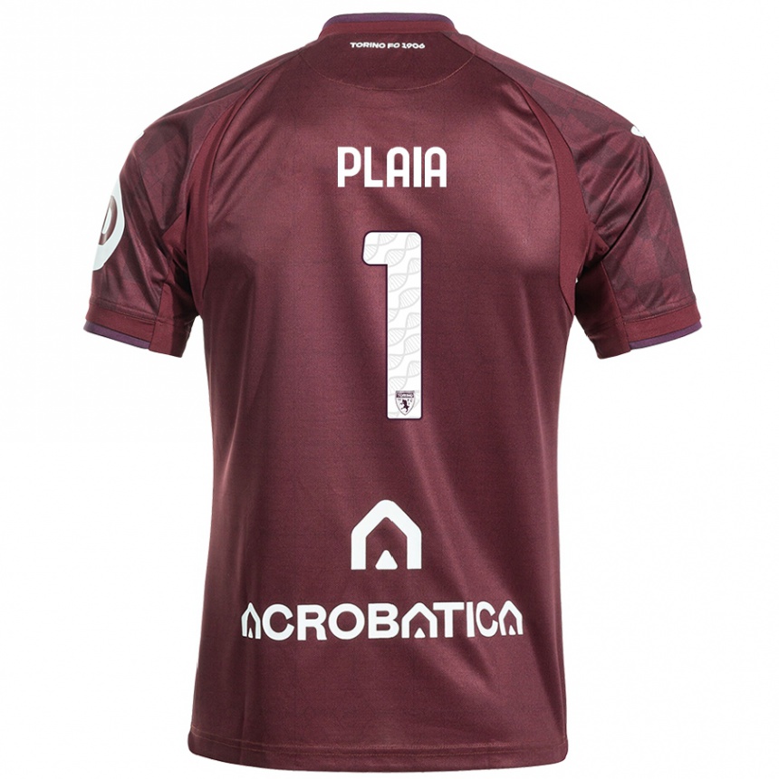 Kids Football Francesco Plaia #1 Maroon White Home Jersey 2024/25 T-Shirt Uk